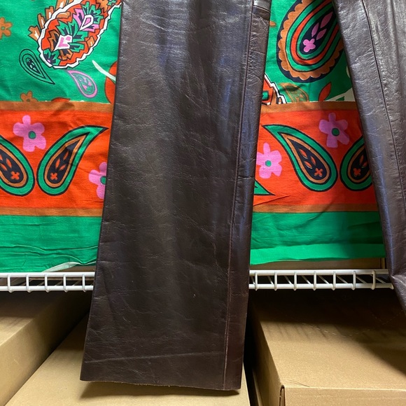 Whet Blu 100% Leather Pants OxBlood Women’s size 4 - Picture 2 of 8